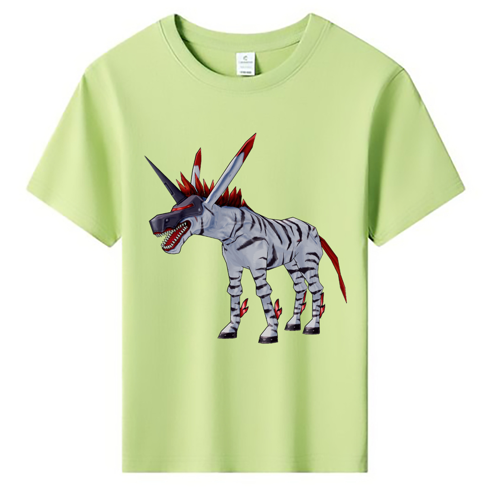 （画像用） Digimon デジタルモンスター/デジモン 綿100％キッズTシャツ（フロントプリント）